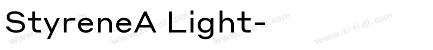 StyreneA Light字体转换
